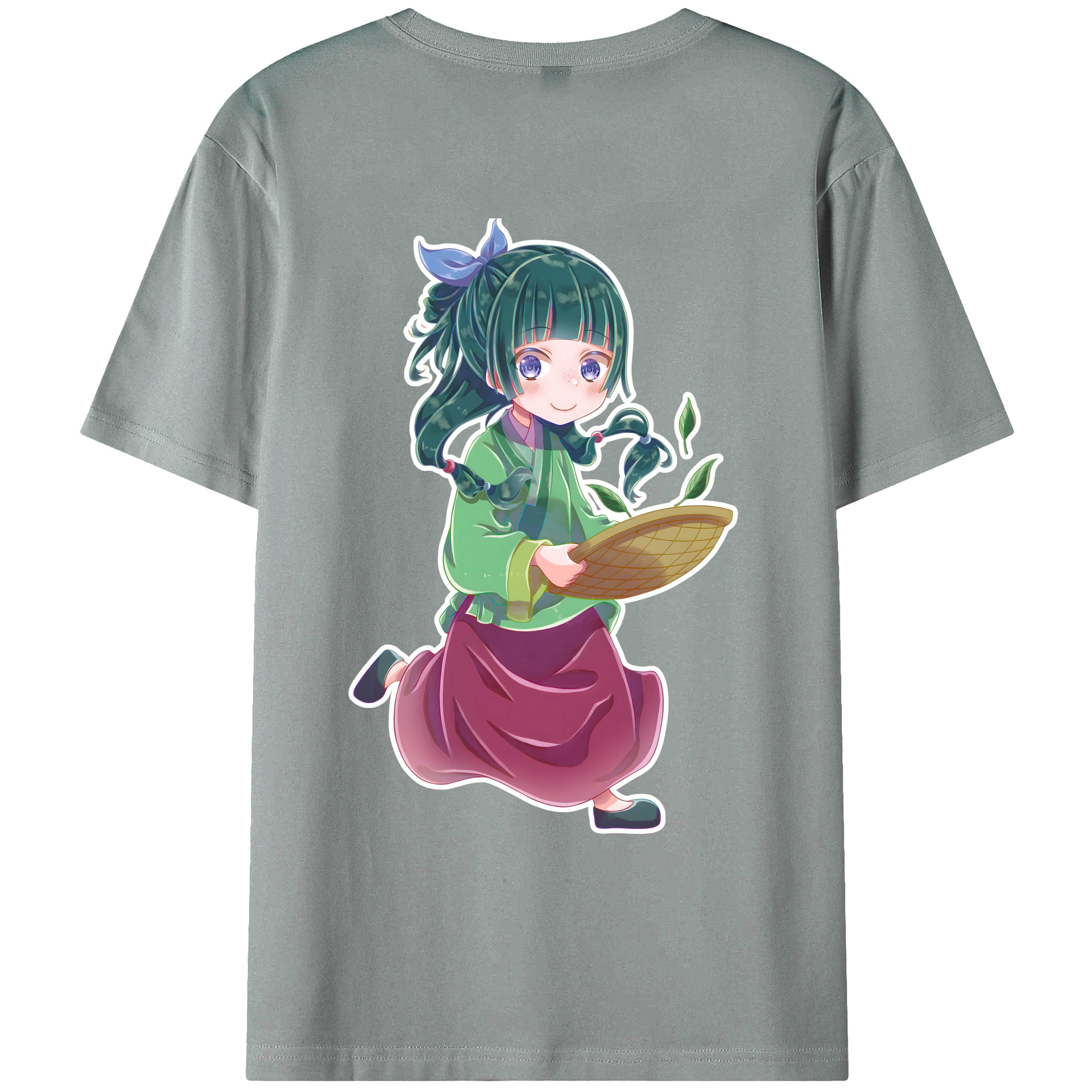 （画像用） 薬屋のひとりごと The Apothecary Diaries 綿100％ メンズ半袖Tシャツ（バックプリント） 通気性